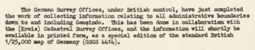 I.A. & C. Division Situation As At 21 Feb. 1946 Statement German Survey Offices I.A. & C. Division Situation As At 21 Feb. 1946 Statement German Survey Offices